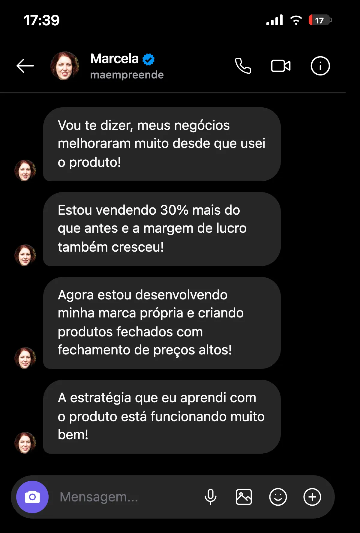 Depoimento Instagram 3