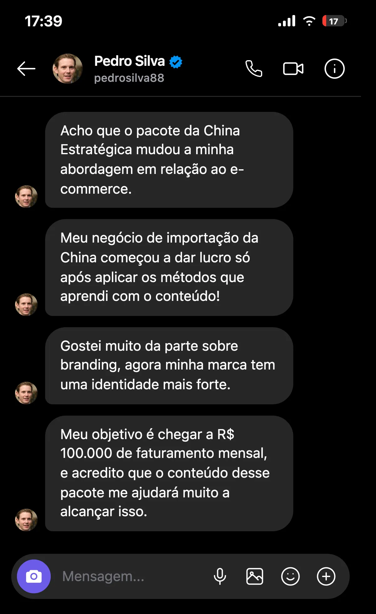 Depoimento Instagram 4